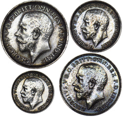1926 Maundy Set - George V British Silver Coins - Superb