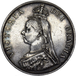 1889 Double Florin - Victoria British Silver Coin - Very Nice