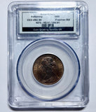 1890 Halfpenny (Slabbed CGS 80) - Victoria British Bronze Coin