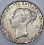 1859 Sixpence (Slabbed CGS 75) - Victoria British Silver Coin