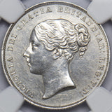 1853 Shilling (Slabbed NGC UNC Details) - Victoria British Silver Coin