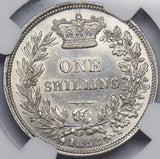 1853 Shilling (Slabbed NGC UNC Details) - Victoria British Silver Coin