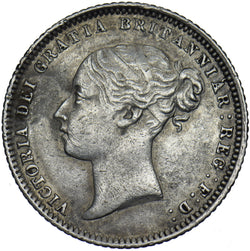 1871 SIXPENCE - VICTORIA BRITISH SILVER COIN - NICE