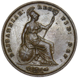 1855 Penny (Ot) - Victoria British Copper Coin - Very Nice