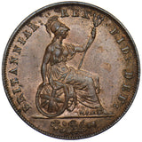 1827 Halfpenny - George IV British Copper Coin - Very Nice