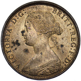 1862 Halfpenny - Victoria British Bronze Coin - Superb