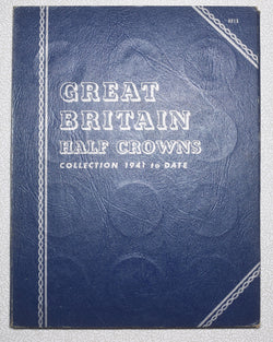 1941-70 Halfcrowns Whitman Folder (Complete) - British Silver Cu-Ni Coins (Some Better)