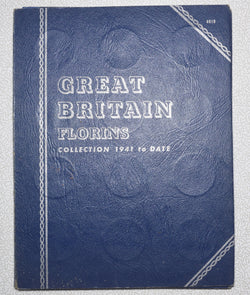 1941-67 Florins Whitman Folder (Complete) - British Silver Cu-Ni Coins