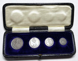 1907 Maundy Set (With Dated Case) - Edward VII British Silver Coins - Superb